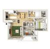 Lago Del Mar Apartments A3 Floor Plan